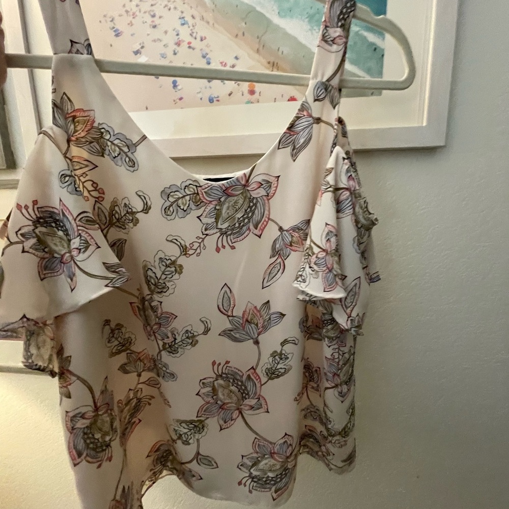 Adrienne Vittadini Floral Print Women's Top S